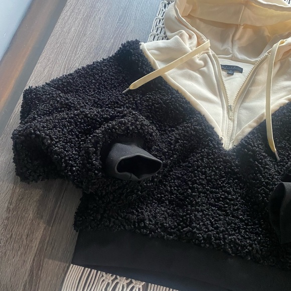 NEW For Love and Lemons sherpa pull over hoodie - Picture 5 of 8